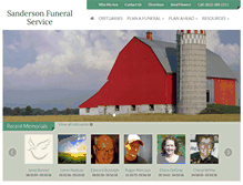 Tablet Screenshot of ducharme-sandersonfuneralservice.com